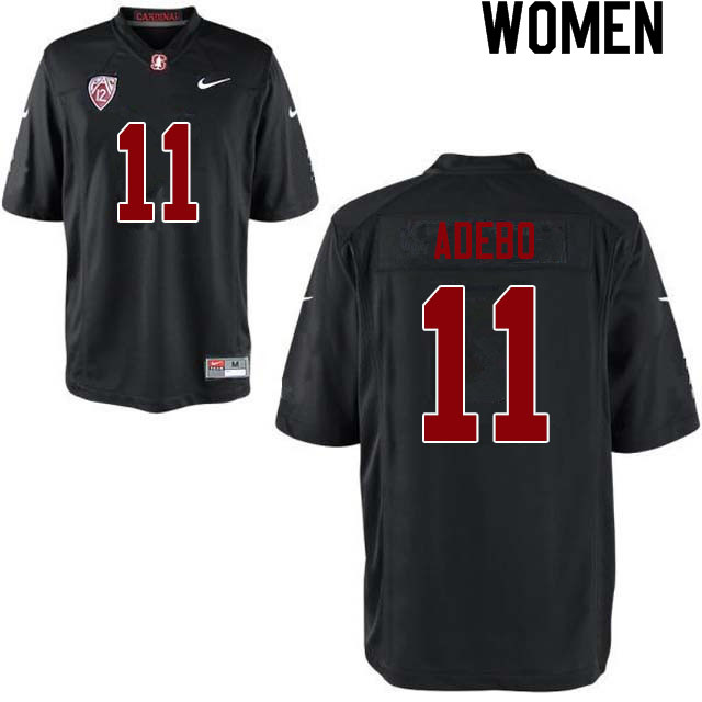 Women #11 Paulson Adebo Stanford Cardinal College Football Jerseys Sale-Black